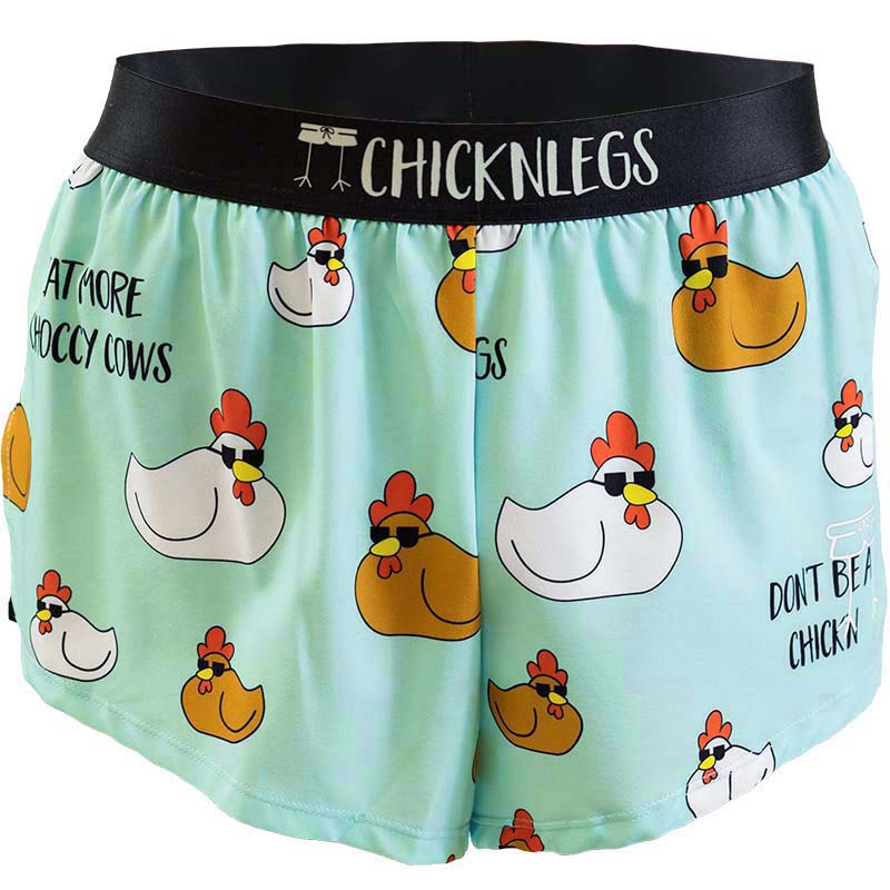 Men's 2 inch swaggy chickns split running shorts.