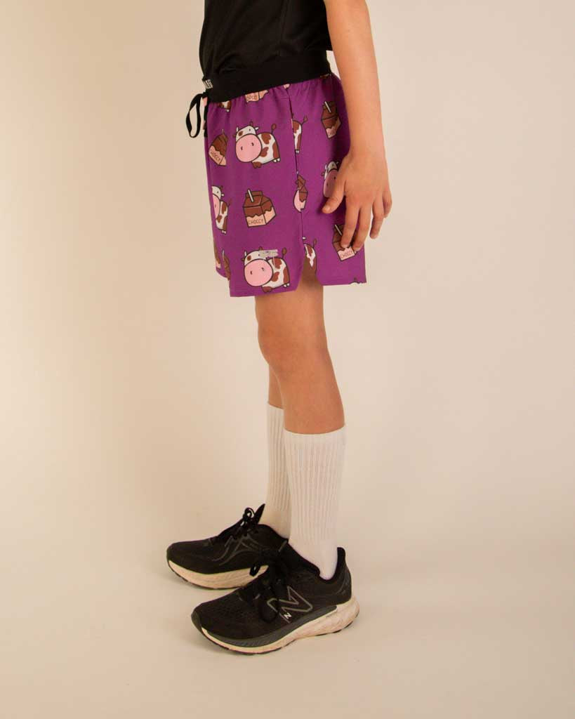 Boys' Choccy Cows Running Shorts | ChicknLegs