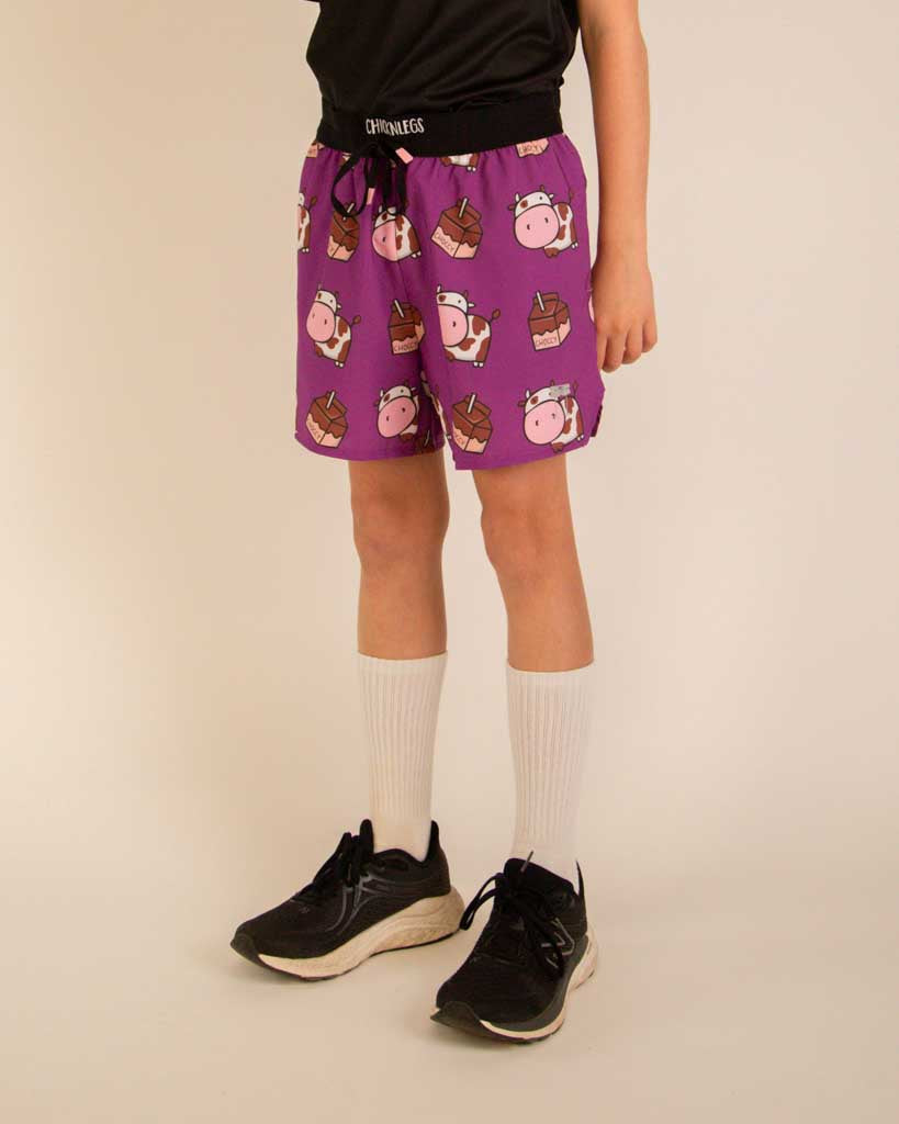 Boys' Choccy Cows Running Shorts | ChicknLegs