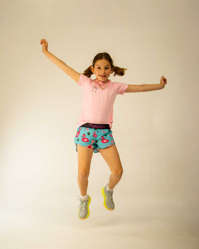 初期LGB PINK FLAMINGOフリンジデニム 未使用 ルグランブルー Girls' Blue Flamingo Running Shorts – ChicknLegs