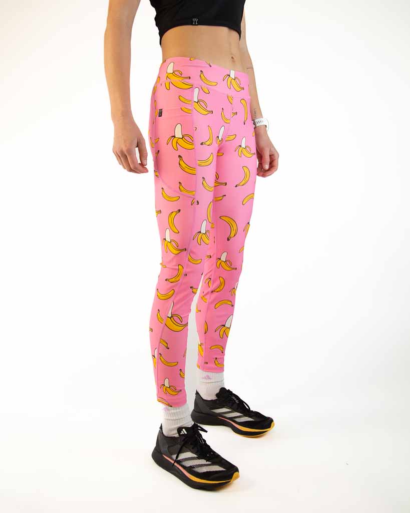 Right side view of ChicknLegs Women’s Leggings highlighting the side pocket, mid-rise waistband, and soft, flexible material designed for comfort and mobility.