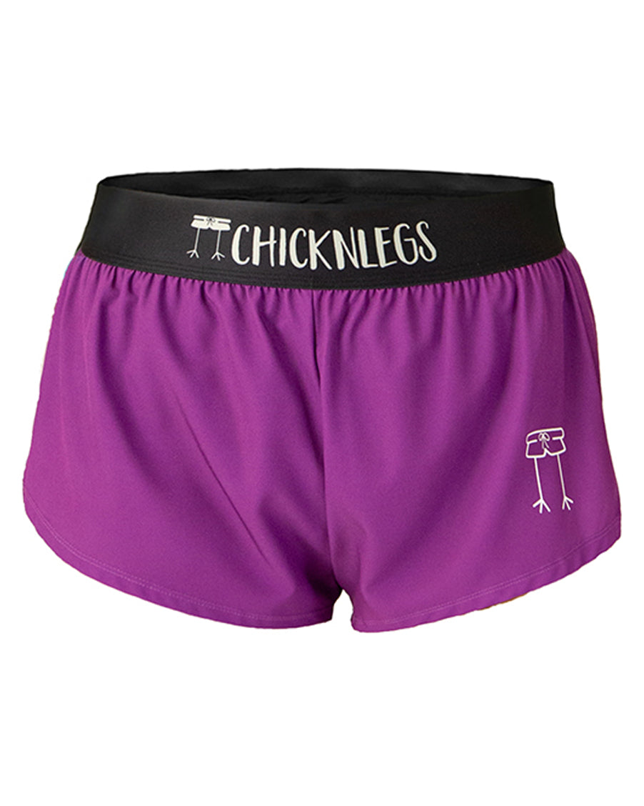 Women's Deep Purple Split Shorts