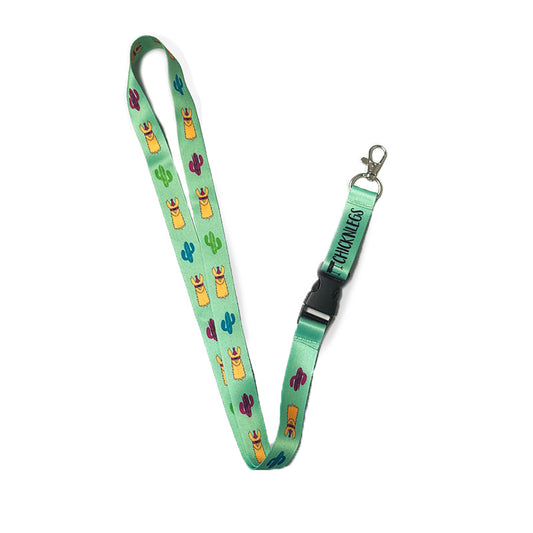 Lanyard - Green Llamas