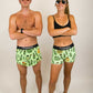 Runners wearing shades and pickle running shorts from ChicknLegs.