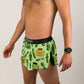 Side view of the men's 2 inch pickle running shorts from ChicknLegs.