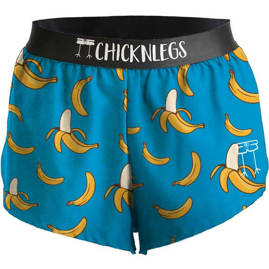 Men's Blue Bananas 2" Split Shorts
