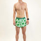 Runner wearing ChicknLegs Sea Turtles 2 inch running shorts.