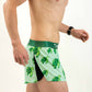Side view of the men's sea turtle running shorts from ChicknLegs.