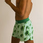 Left side view of the men's sea turtle running shorts from ChicknLegs.