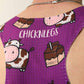 Closeup view of the back of the men's choccy cows performance singlet with mesh paneling.