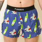 Men's Blue Sharks 4" Half Split Shorts