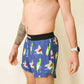 Men's Blue Sharks 4" Half Split Shorts