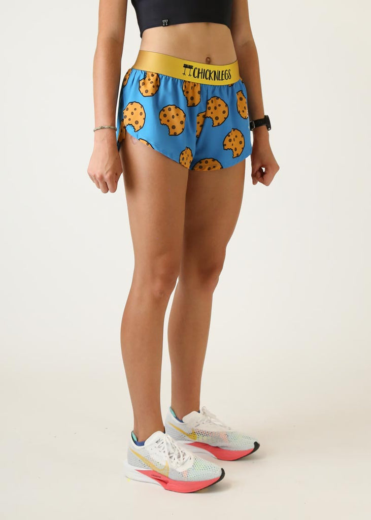 Right view cookies womens 1.5 inch split running shorts