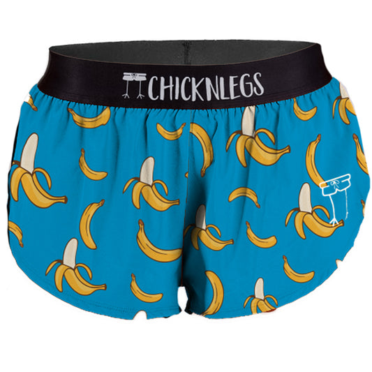 Women's Blue Bananas 1.5" Split Shorts