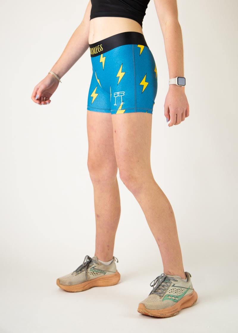 Compression shorts blue deals