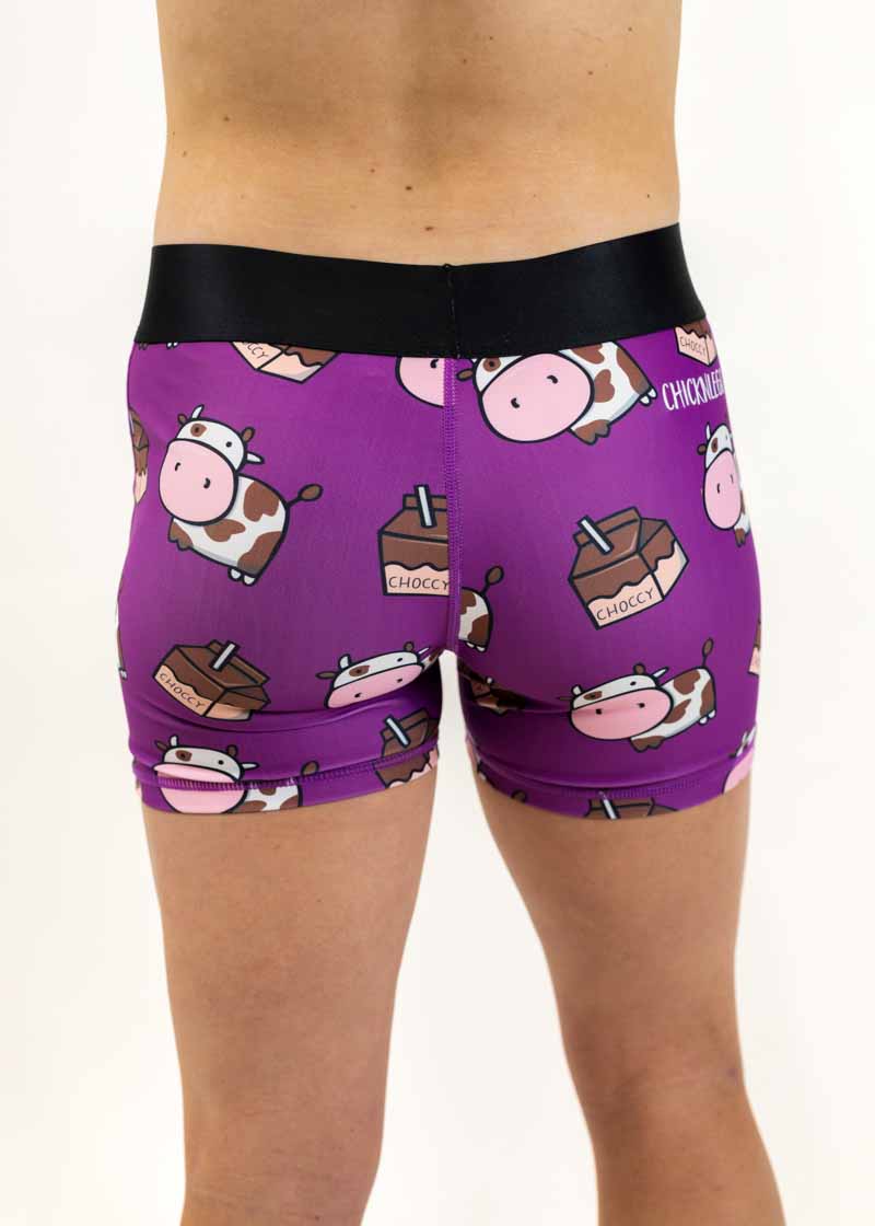 Women's Choccy Cows 3" Compression Shorts