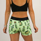 Back view of the women's 3 inch compression shorts from ChicknLegs.