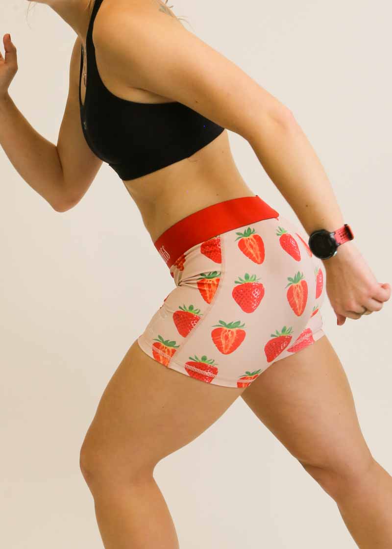 Women's Strawberry Szn 3 Compression Shorts – ChicknLegs