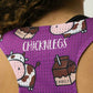 Closeup view of the back mesh paneling of our choccy cows performance running singlets.