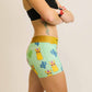 Right side view of the women's 3 inch llamas compression running shorts from ChicknLegs.