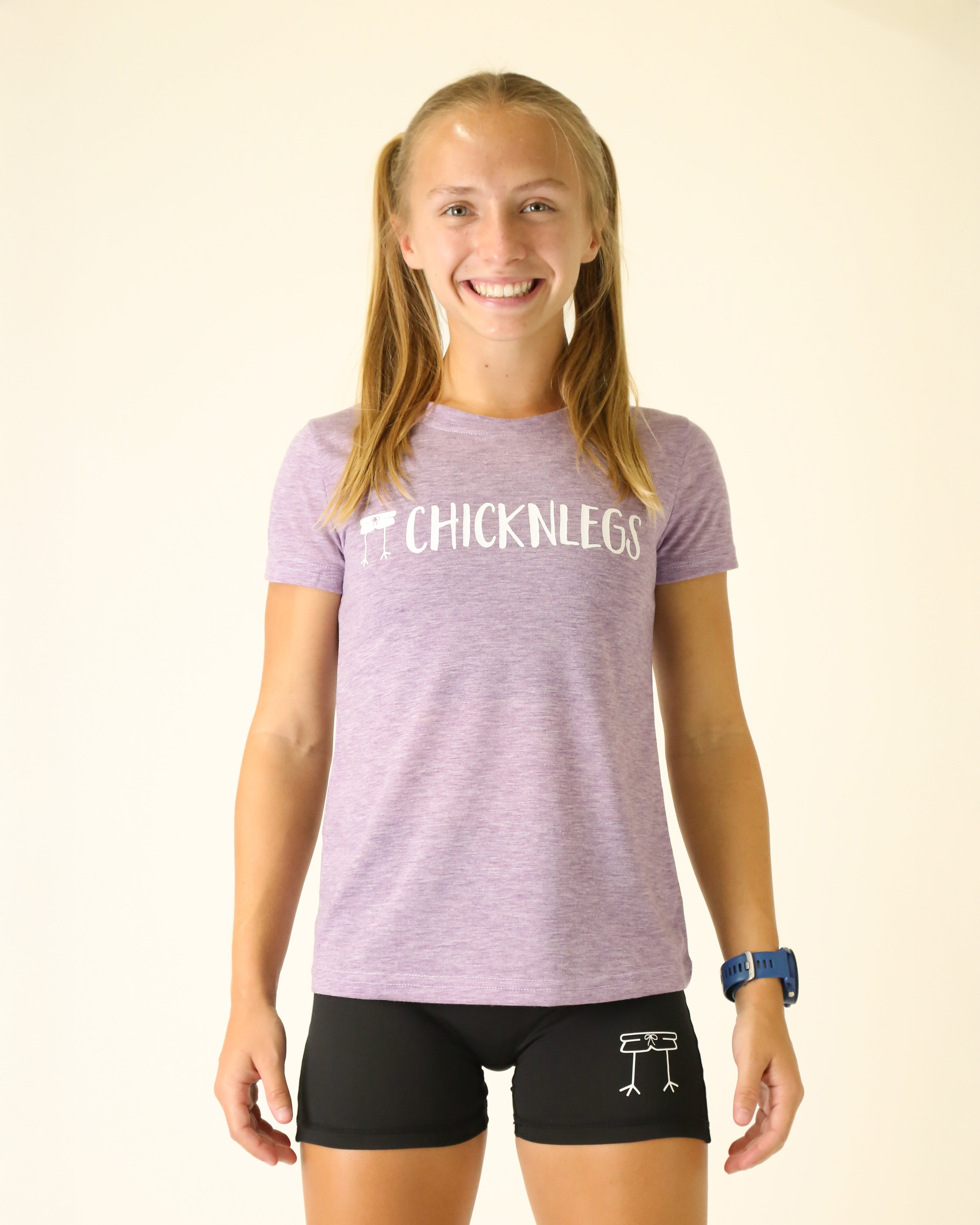 Heather Purple Shirt Women's Heather Purple Logo Tee