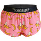 Women's Pink Bananas 1.5" Split Shorts