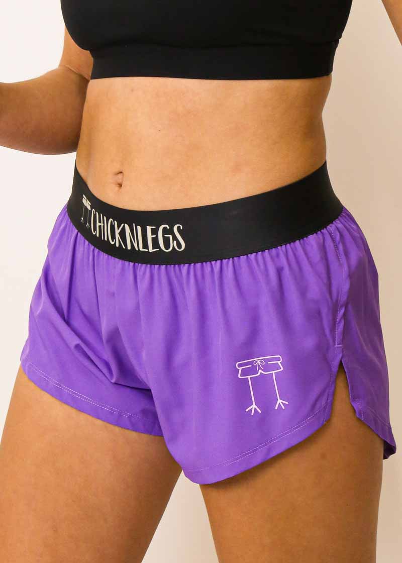 ChicknLegs Wom 1.5 Split Shorts\ G Purple