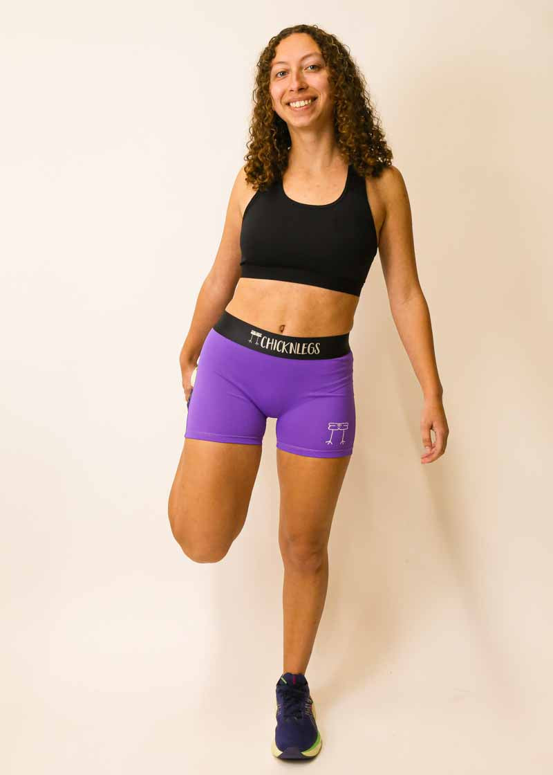 Women's Purple 3 Compression Shorts – ChicknLegs