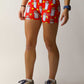 Side view of the women's 3 inch burrito compression running shorts from ChicknLegs.