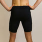 Back view of the men's black half tights from ChicknLegs.