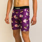 Side view of the men's 8 inch choccy cows half tights.