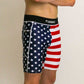 Side view of the ChicknLegs USA half tights.