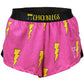 Men's Hot Pink Bolts 2" Split Shorts