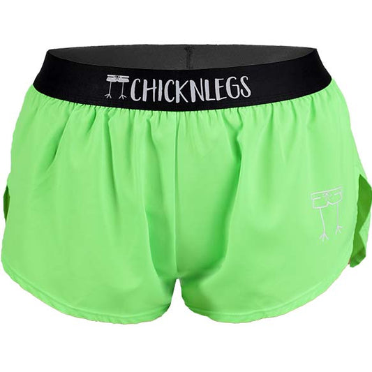 Women's Neon Green 1.5" Split Shorts