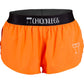 Women's Neon orange 1.5" Split Shorts
