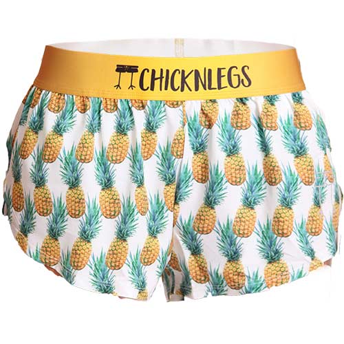 Women's Trippy Pineapples 1.5" Split Shorts