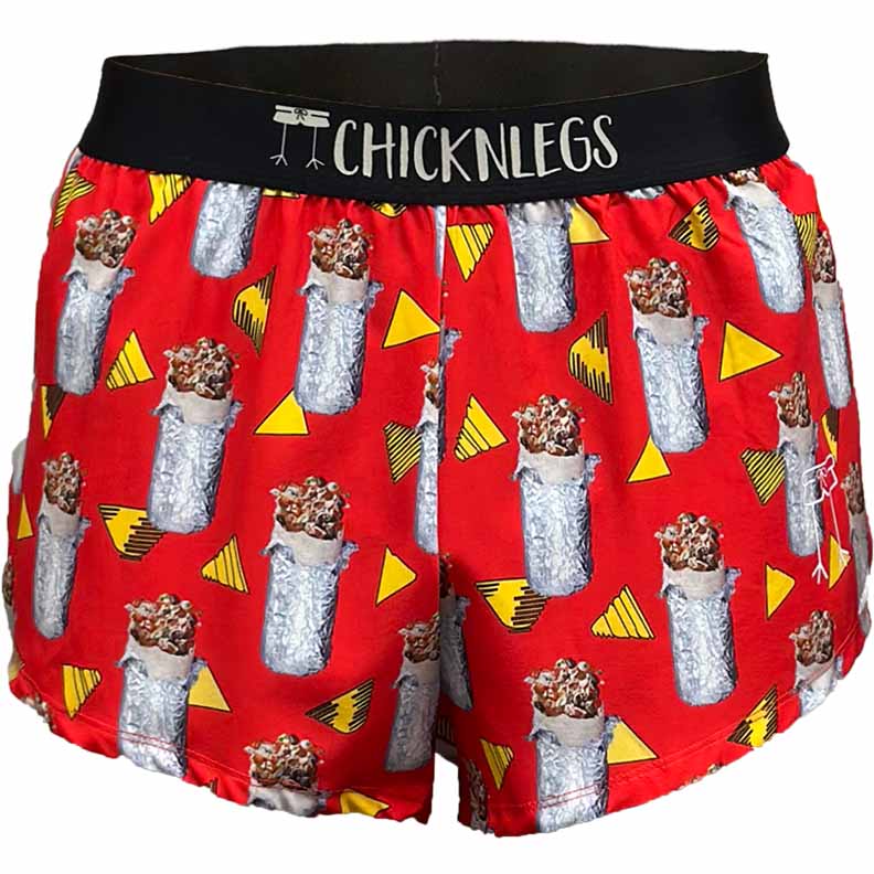 Closesup product image of the men's 2 inch burritos split running shorts.