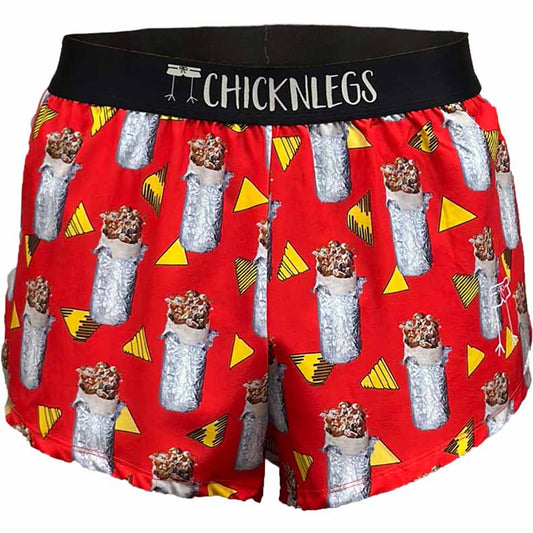 Closesup product image of the men's 2 inch burritos split running shorts.