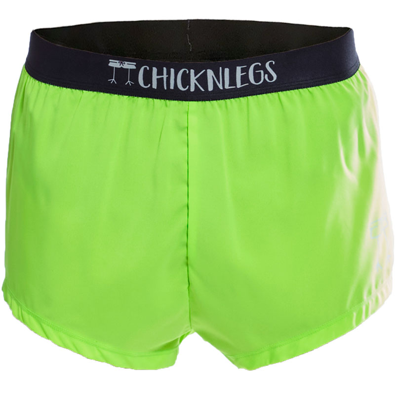 Men's Neon Green 2" Split Shorts