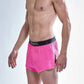 Men's Neon Pink 2" Split Shorts