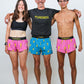 Men's Blue Bolts 4" Half Split Shorts