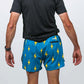 Men's Blue Bolts 4" Half Split Shorts