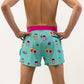 Back view of the men's PB&J 4 inch split running shorts from ChicknLegs.