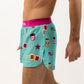 Side view of the men's PB&J 4 inch split running shorts from ChicknLegs.