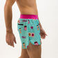 Side view of the zipper pocket of the men's PB&J 4 inch split running shorts from ChicknLegs.
