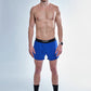 Men's Royal Blue 4" Half Split Shorts