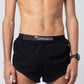Men's Black 2" Split Shorts