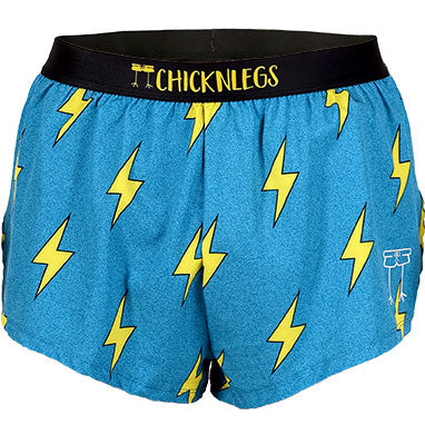 Men's Blue Bolts 2" Split Shorts