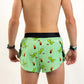 Back view of the men's 2 inch dino running shorts from ChicknLegs.