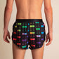 chicknlegs rainbow mile men's 2" split running shorts rear view.